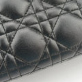 Lady Dior Black lambskin 08-MA-0110レディディオール ブラック ラムスキン 08-MA-0110