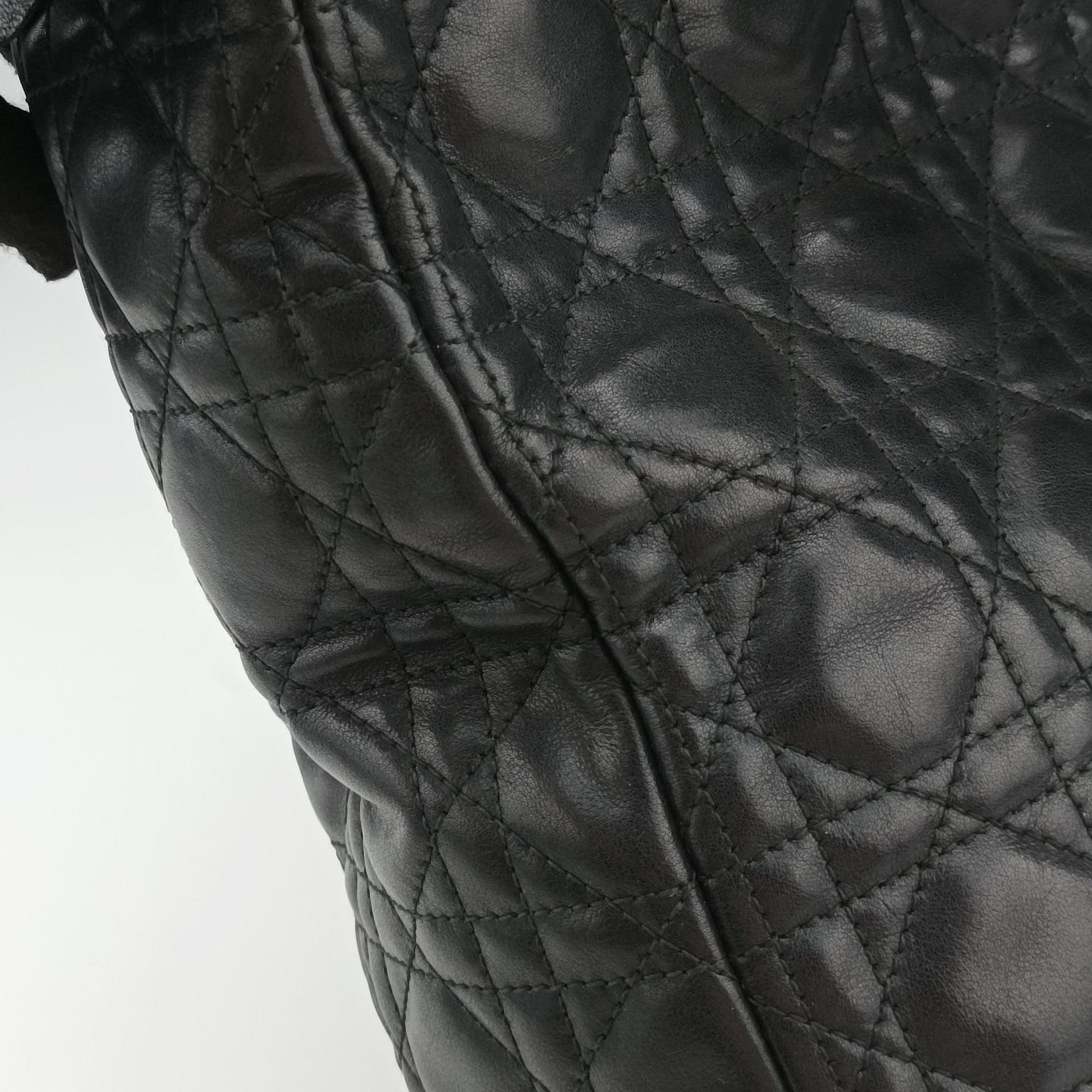 Lady Dior Black lambskin 08-MA-0171レディディオール ブラック ラムスキン 08-MA-0171