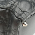 Lady Dior Black lambskin 08-MA-0171レディディオール ブラック ラムスキン 08-MA-0171