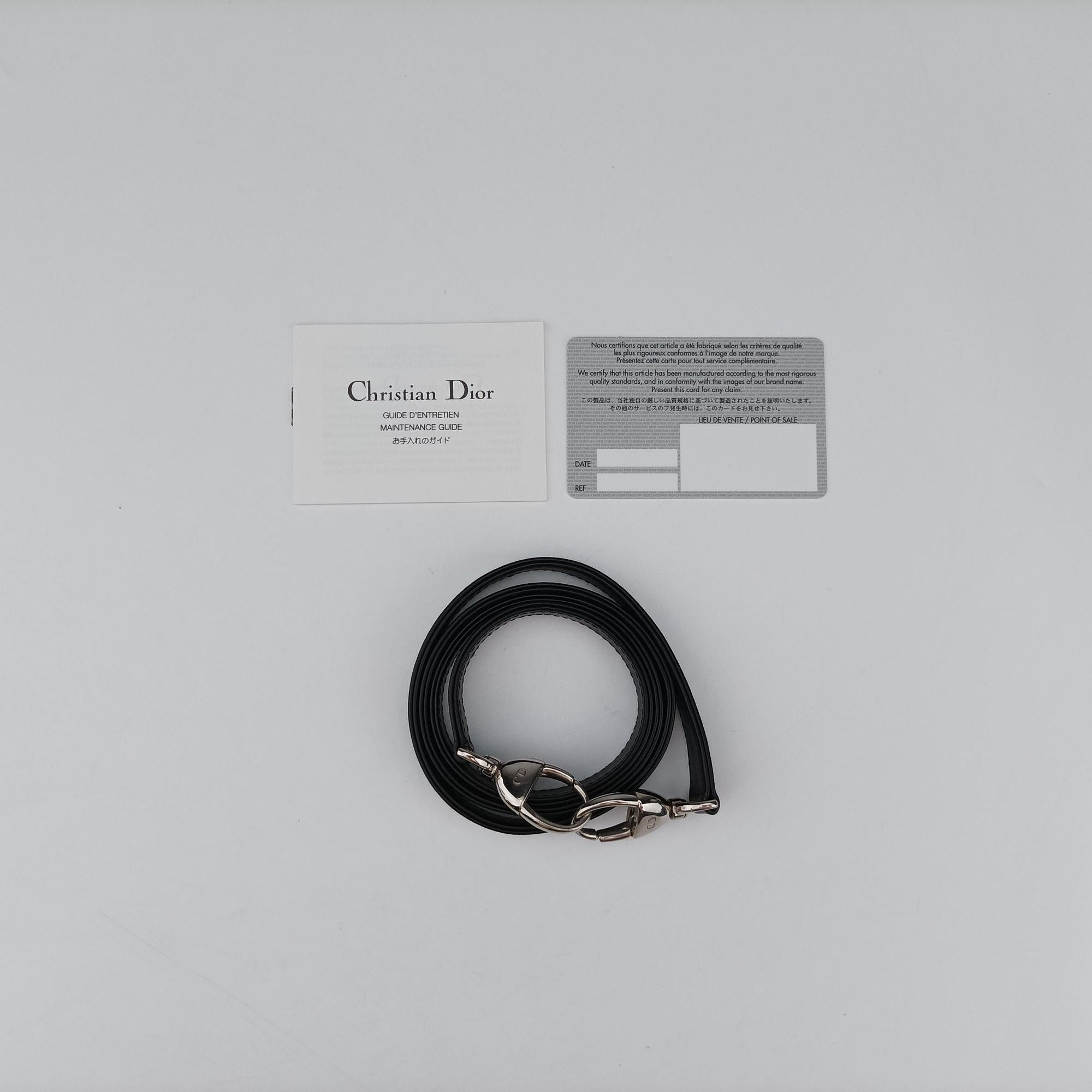 Lady Dior Black lambskin 08-MA-0171レディディオール ブラック ラムスキン 08-MA-0171