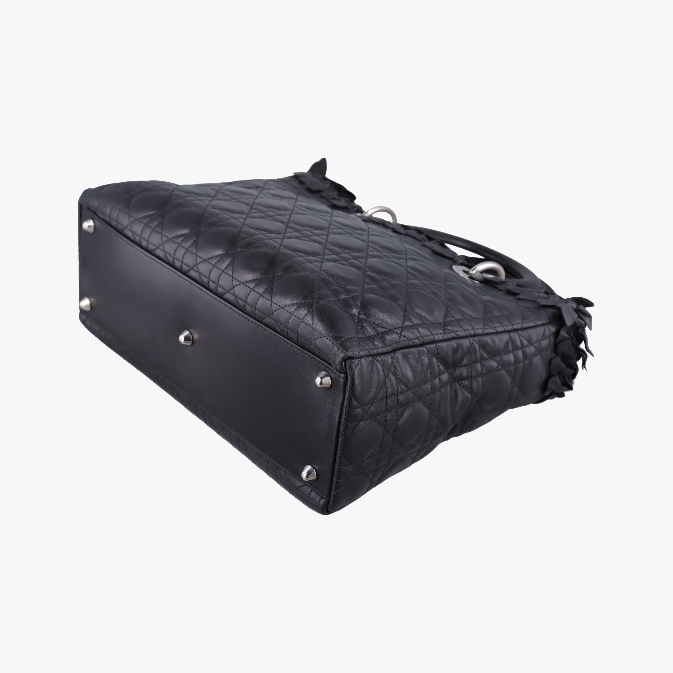 Lady Dior Black lambskin 08-MA-0171レディディオール ブラック ラムスキン 08-MA-0171