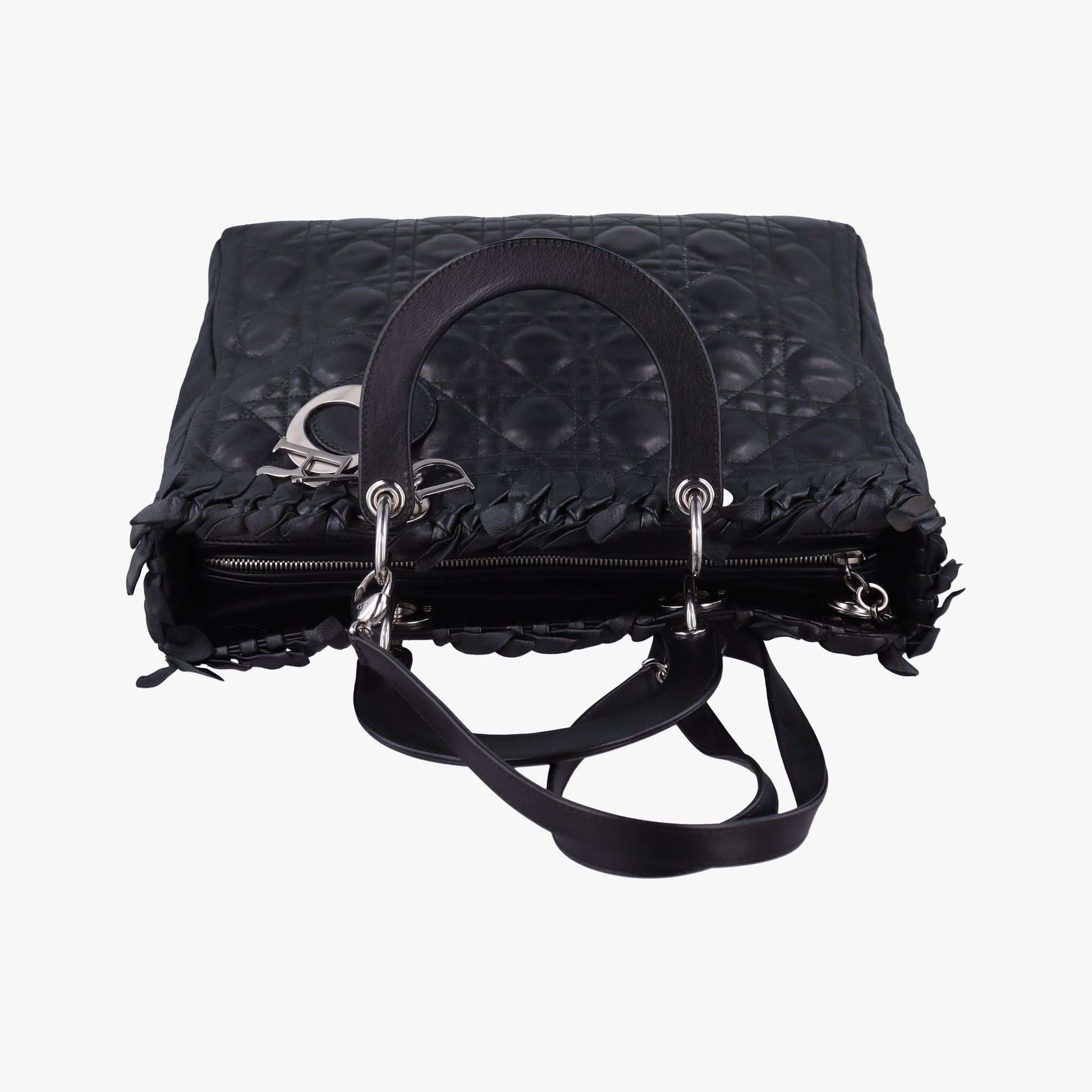 Lady Dior Black lambskin 08-MA-0171レディディオール ブラック ラムスキン 08-MA-0171