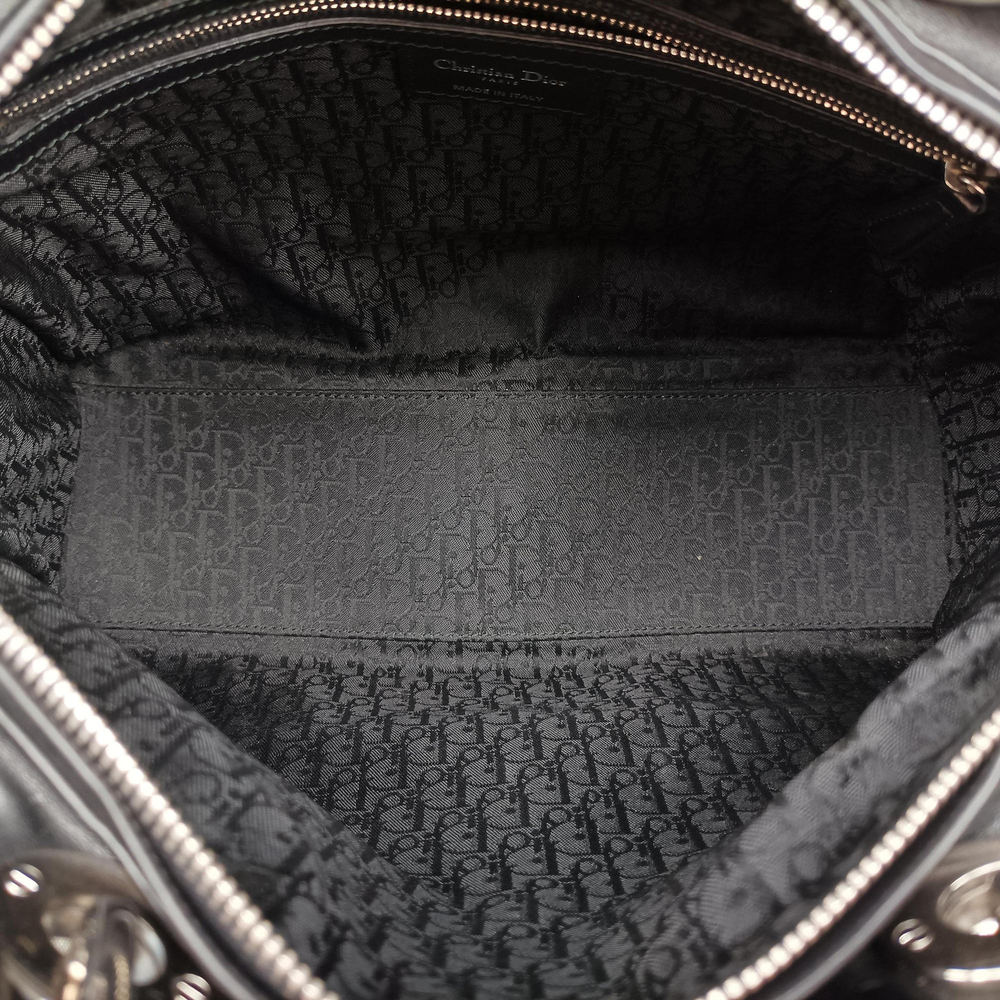 Lady Dior Black lambskin 08-MA-0171レディディオール ブラック ラムスキン 08-MA-0171