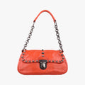 Studded Orange Leather 34 4スタッデッド オレンジ レザー 34 4