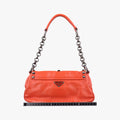 Studded Orange Leather 34 4スタッデッド オレンジ レザー 34 4