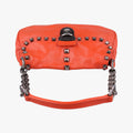 Studded Orange Leather 34 4スタッデッド オレンジ レザー 34 4