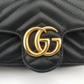 GG Marmont Black Leather 476433 GGマーモント ブラック レザー 476433 