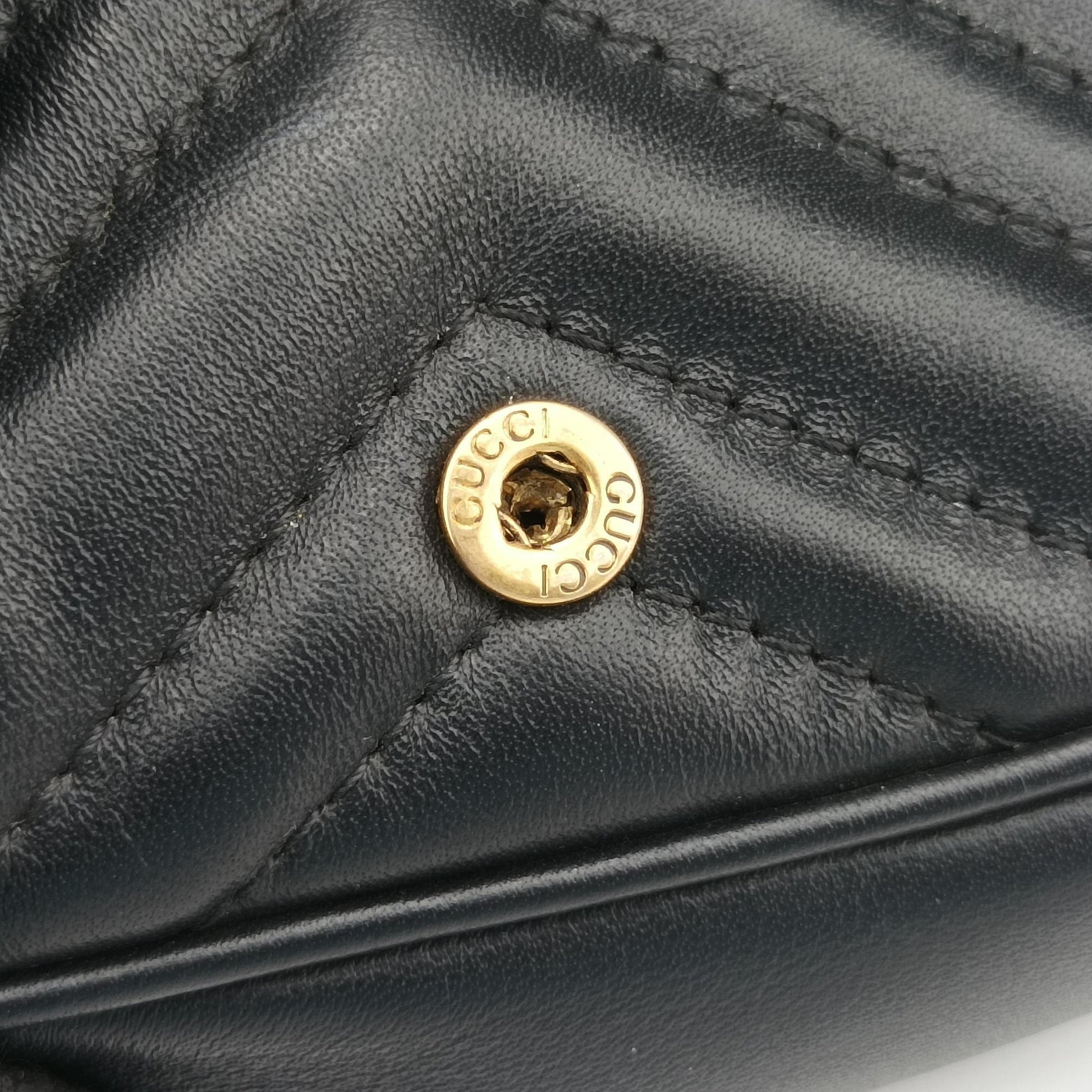 GG Marmont Black Leather 476433 GGマーモント ブラック レザー 476433 