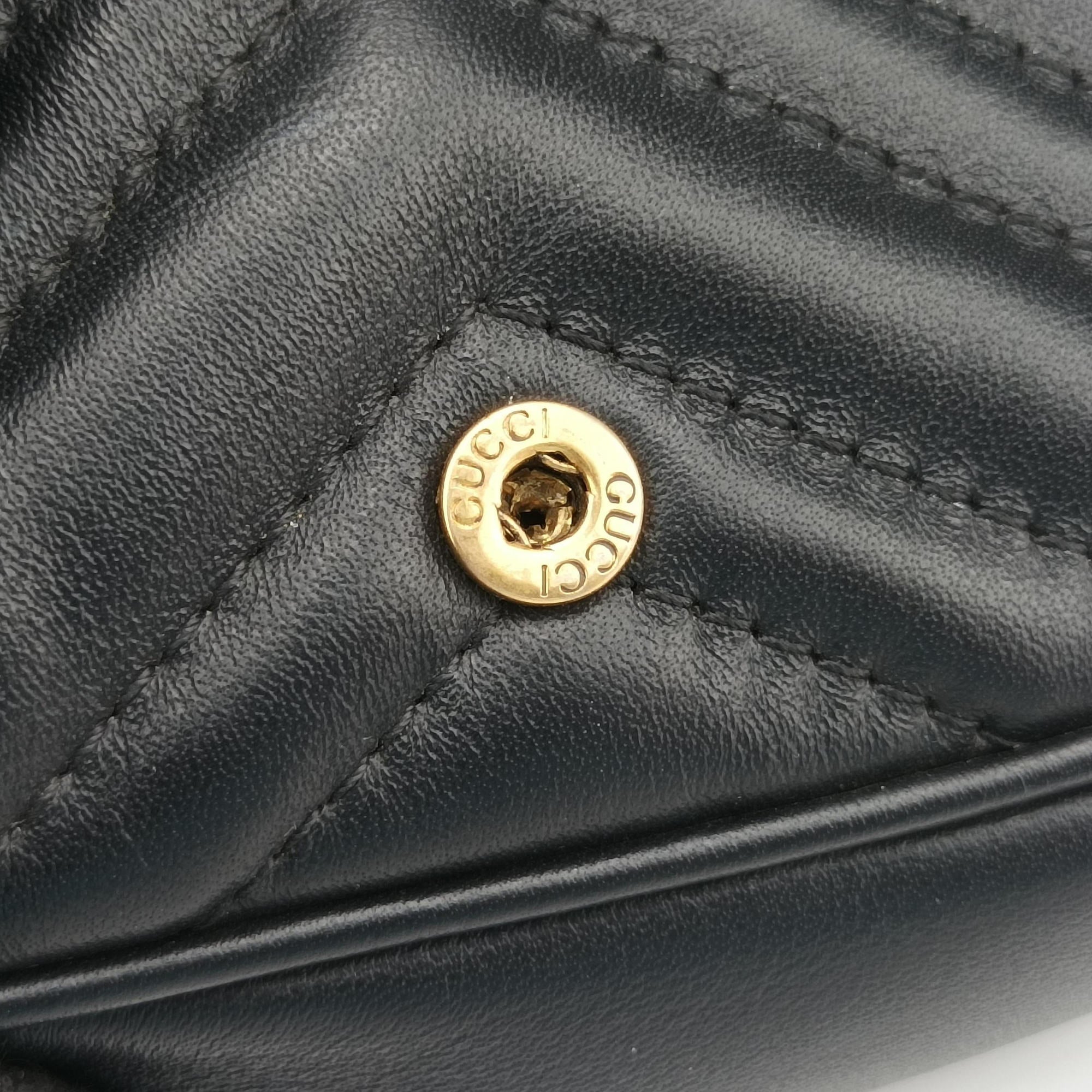 GG Marmont Black Leather 476433 GGマーモント ブラック レザー 476433 
