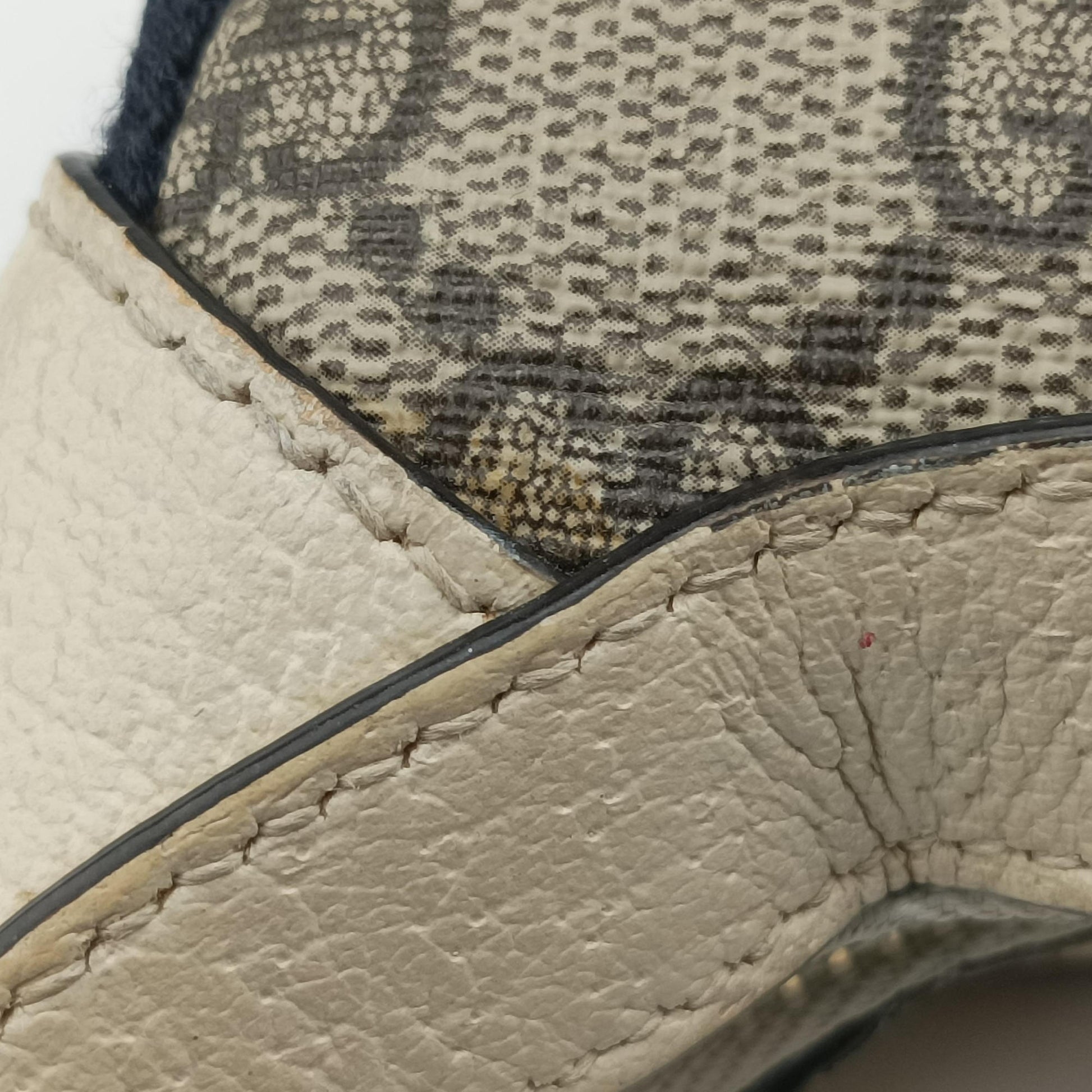 Ophidia Beige × White PVC coated canvas×Leather 658551 オフィディア ベージュ×ホワイト PVCコーティングキャンバス×レザー 658551 