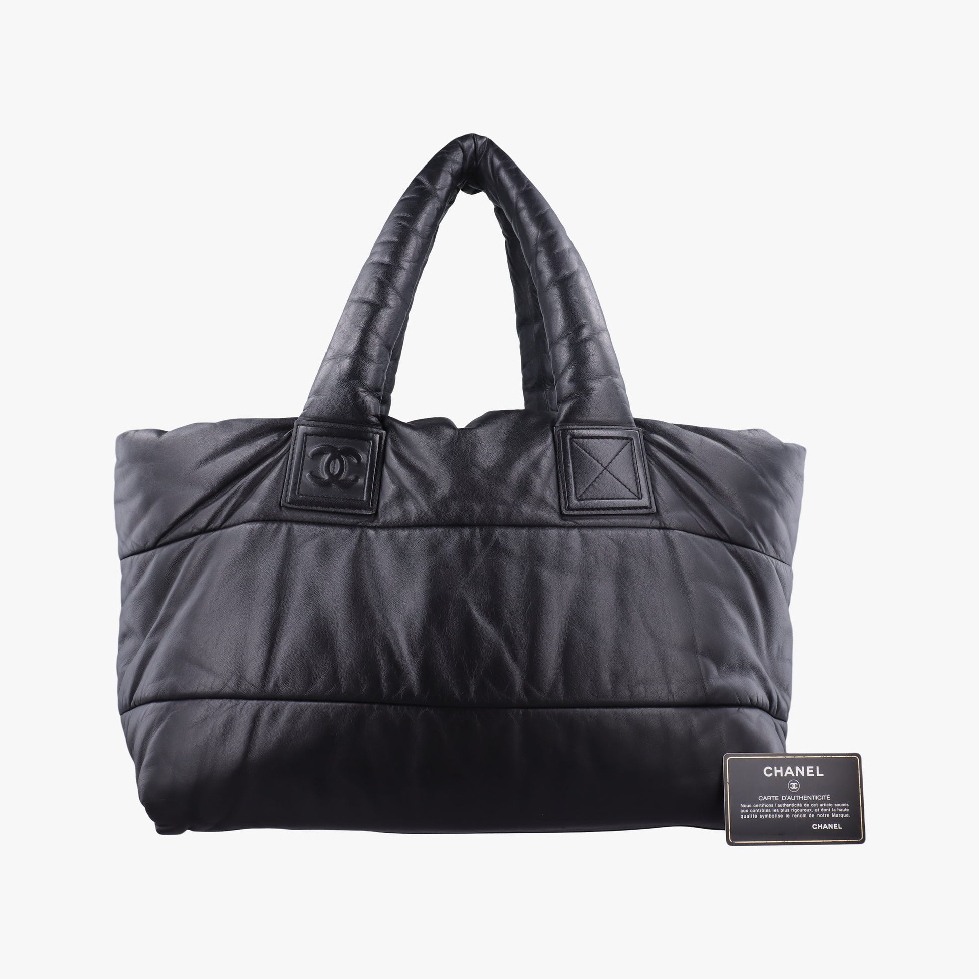 Cococoon Quilting Black lambskin A47107 13338953コココクーン キルティング ブラック ラムスキン A47107 13338953