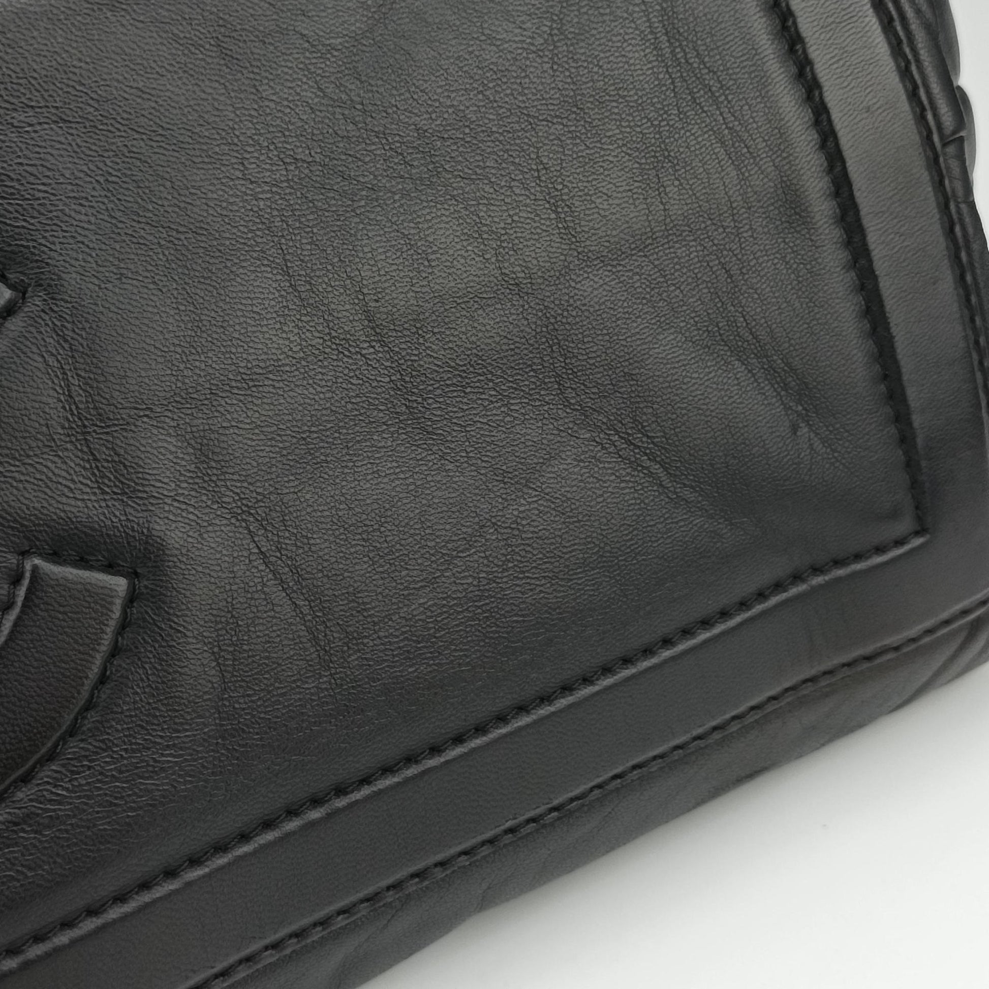 Cococoon Quilting Black lambskin A47107 13338953コココクーン キルティング ブラック ラムスキン A47107 13338953