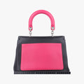 Be Dior Black × Rose Red Leather 29-MA-0125ビー ディオール ブラック × ローズレッド レザー 29-MA-0125