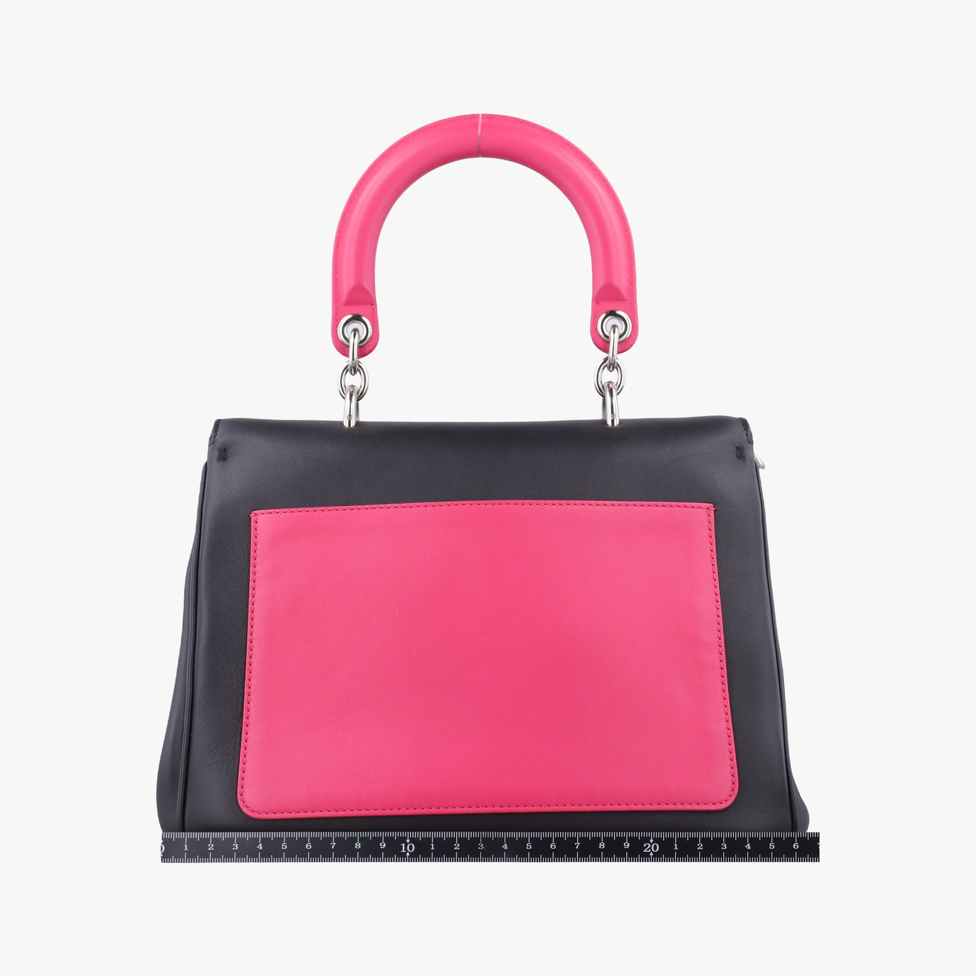 Be Dior Black × Rose Red Leather 29-MA-0125ビー ディオール ブラック × ローズレッド レザー 29-MA-0125