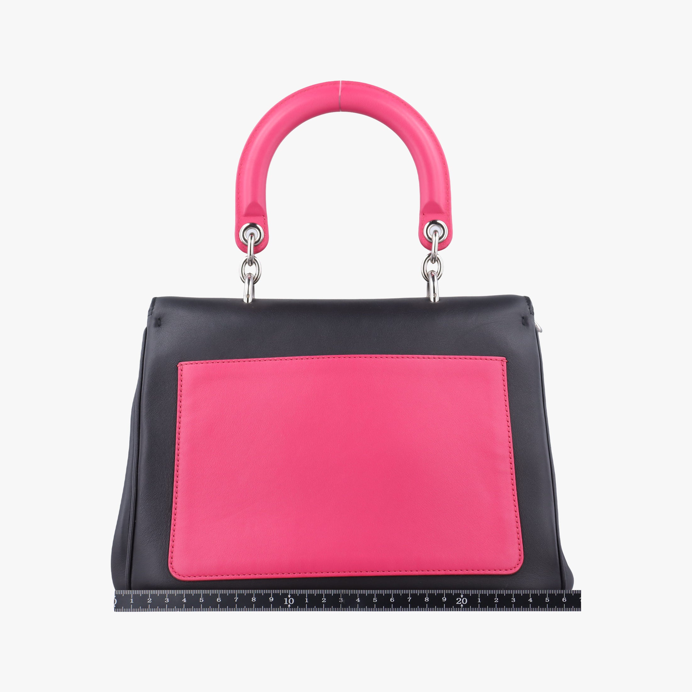 Be Dior Black × Rose Red Leather 29-MA-0125ビー ディオール ブラック × ローズレッド レザー 29-MA-0125