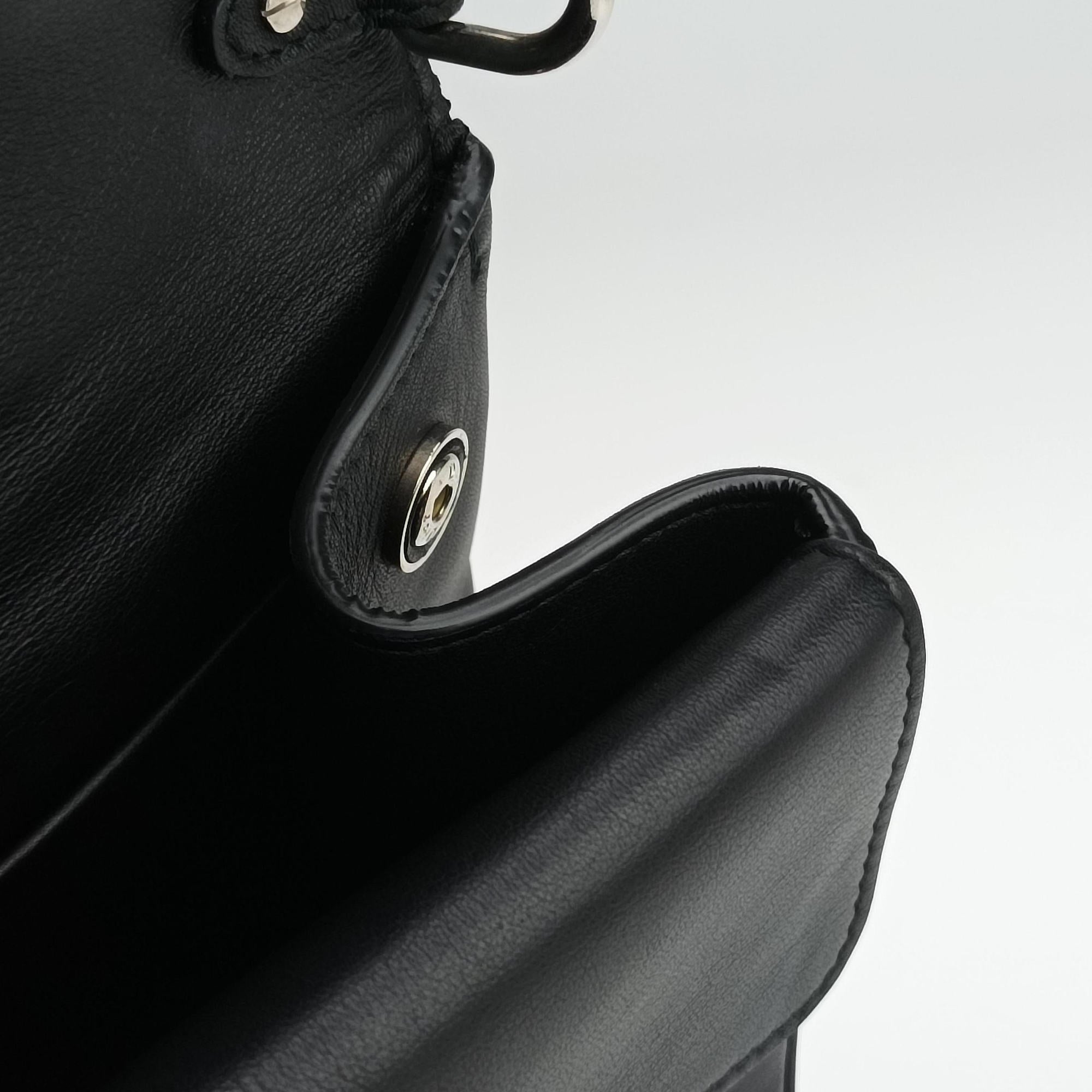 Be Dior Black × Rose Red Leather 29-MA-0125ビー ディオール ブラック × ローズレッド レザー 29-MA-0125