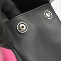 Be Dior Black × Rose Red Leather 29-MA-0125ビー ディオール ブラック × ローズレッド レザー 29-MA-0125