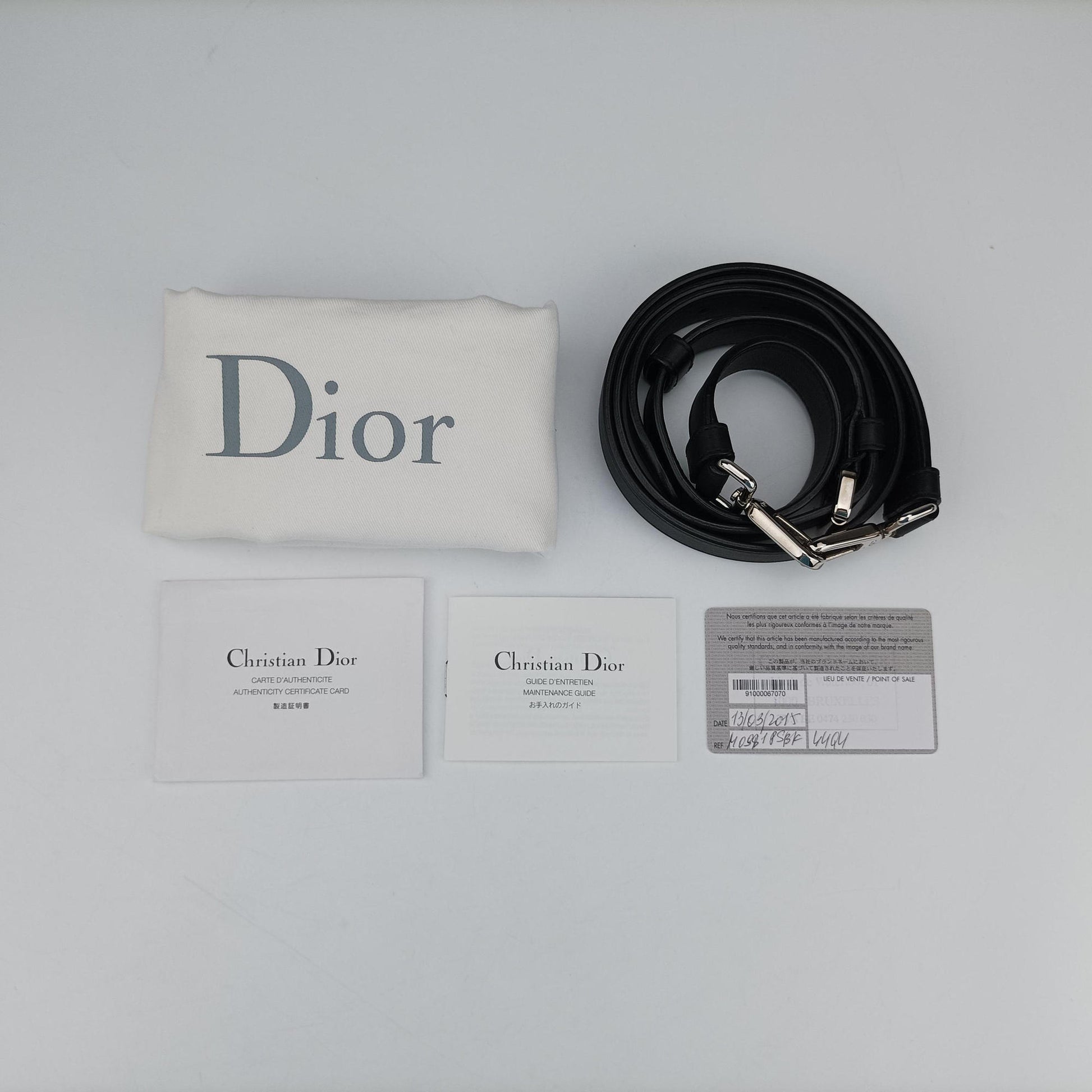 Be Dior Black × Rose Red Leather 29-MA-0125ビー ディオール ブラック × ローズレッド レザー 29-MA-0125