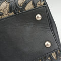 Arabesque Boston Beige×Black PVC coated canvas×Leather 409529 F020367344アラベスク ボストン ベージュ×ブラック PVCコーティングキャンバス×レザー 409529 F020367344