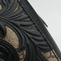 Arabesque Boston Beige×Black PVC coated canvas×Leather 409529 F020367344アラベスク ボストン ベージュ×ブラック PVCコーティングキャンバス×レザー 409529 F020367344