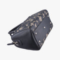 Arabesque Boston Beige×Black PVC coated canvas×Leather 409529 F020367344アラベスク ボストン ベージュ×ブラック PVCコーティングキャンバス×レザー 409529 F020367344