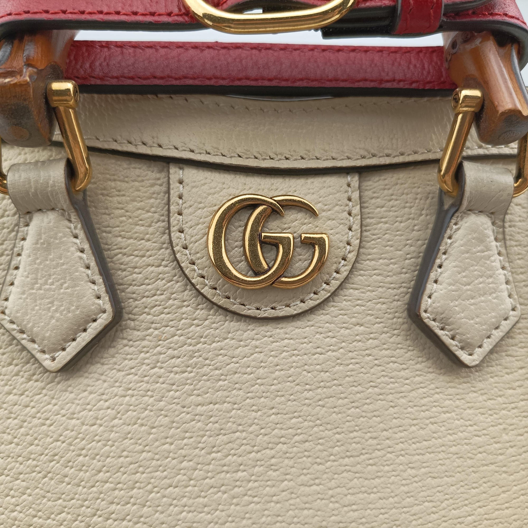 Diana Bamboo White Leather 739079 D040101588ダイアナ バンブー ホワイト レザー 739079 D040101588