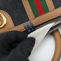 Ophidia Black × Brown × Multicolor Leather×Canvas 715774 E039050453オフィディア ブラック × ブラウン × マルチカラー レザー×キャンバス 715774 E039050453