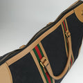 Ophidia Black × Brown × Multicolor Leather×Canvas 715774 E039050453オフィディア ブラック × ブラウン × マルチカラー レザー×キャンバス 715774 E039050453