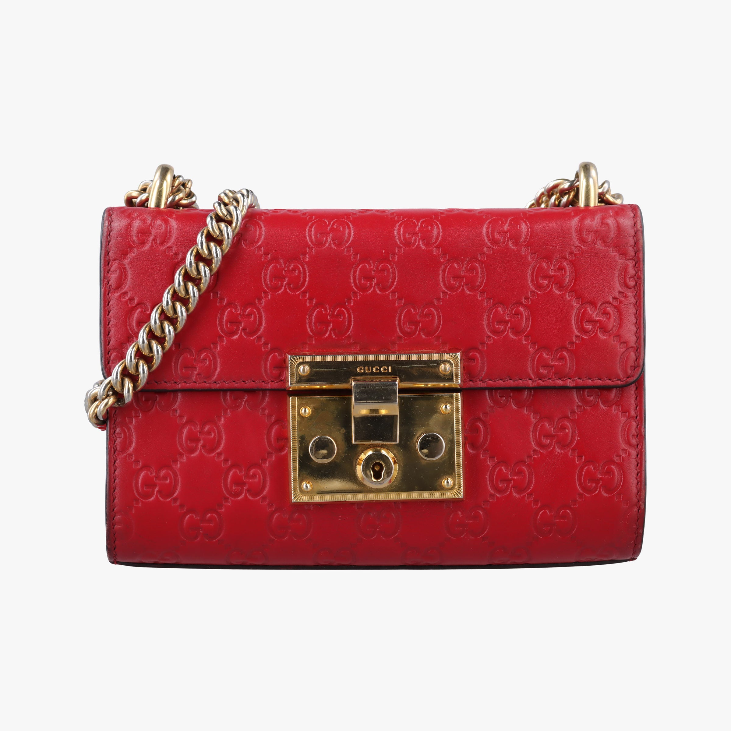 Padlock Red Leather 409487 A019780874パドロック レッド レザー 409487 A019780874