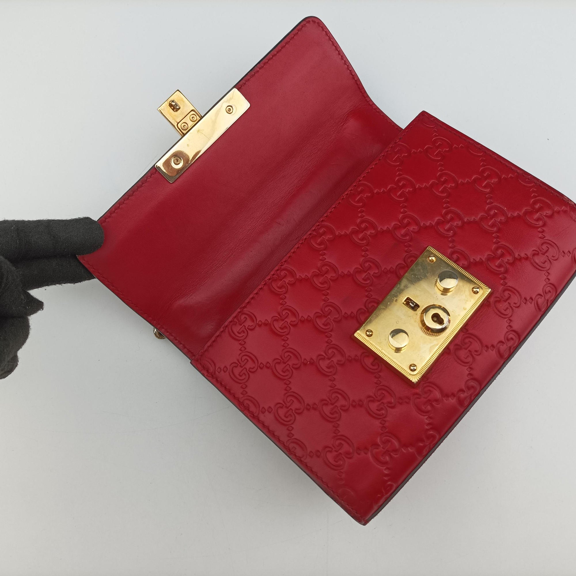 Padlock Red Leather 409487 A019780874パドロック レッド レザー 409487 A019780874