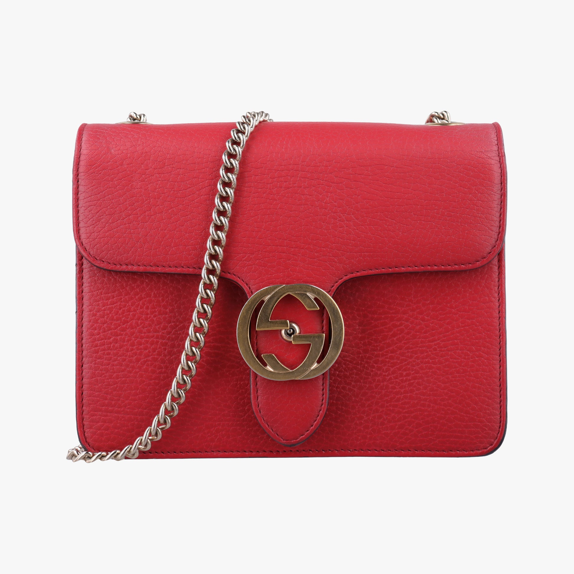 Interlocking G Red Leather 510304 H028867570インターロッキングG レッド レザー 510304 H028867570
