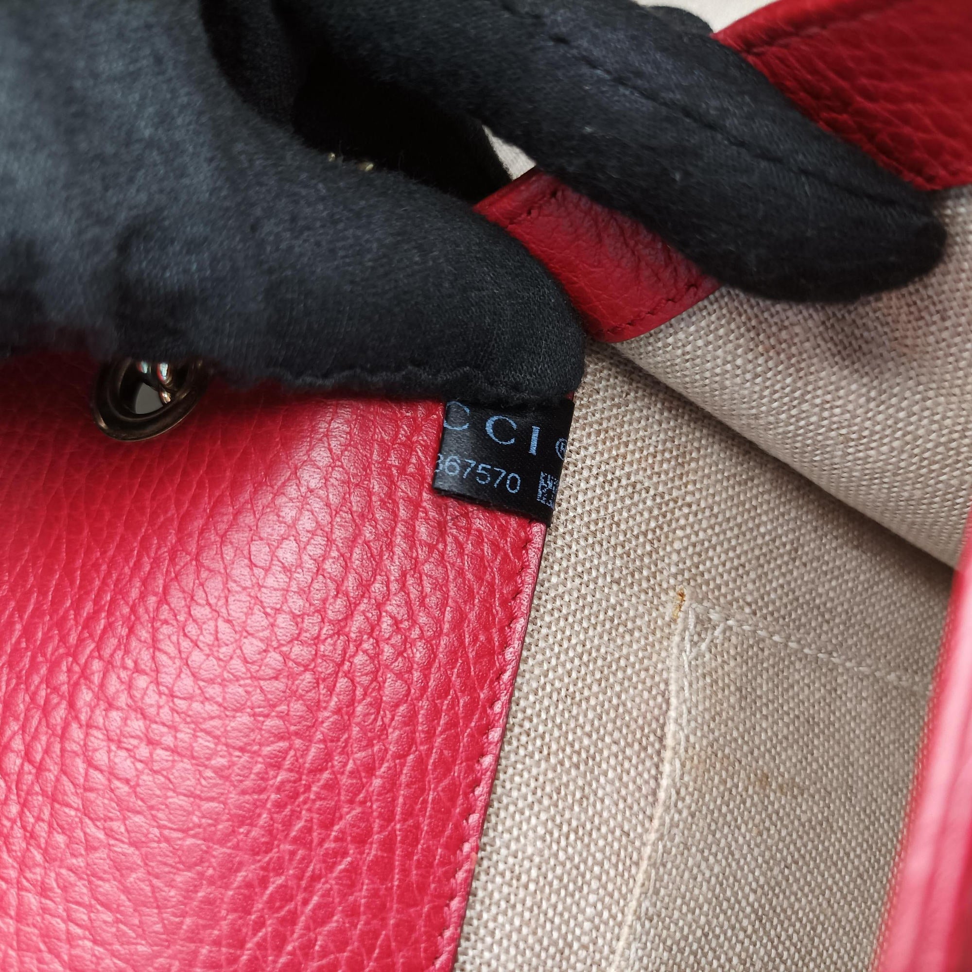 Interlocking G Red Leather 510304 H028867570インターロッキングG レッド レザー 510304 H028867570