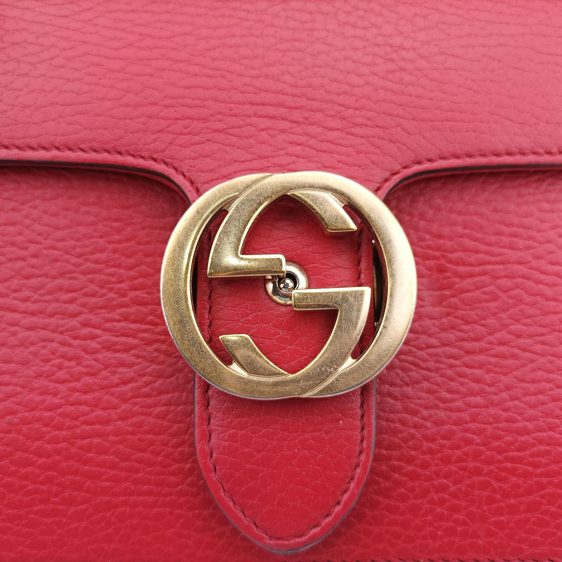 Interlocking G Red Leather 510304 H028867570インターロッキングG レッド レザー 510304 H028867570