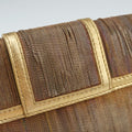 Zucchino turn lock Brown Metal Mesh × Leather 8BP010 001/8BP010/MGA/049ズッキーノ ターンロック ブラウン メタルメッシュ × レザー 8BP010 001/8BP010/MGA/049