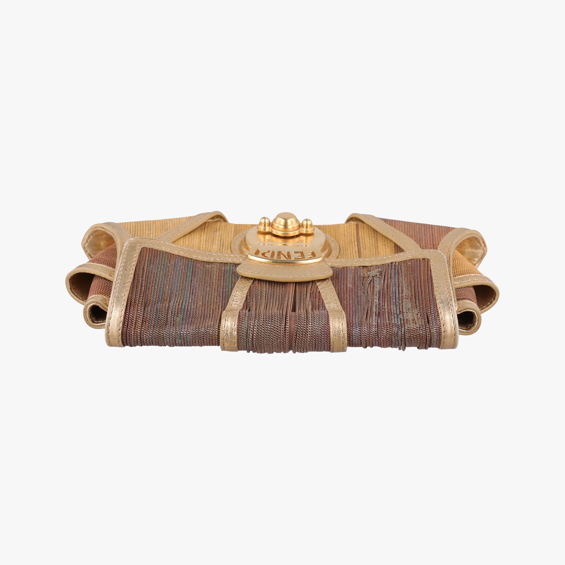 Zucchino turn lock Brown Metal Mesh × Leather 8BP010 001/8BP010/MGA/049ズッキーノ ターンロック ブラウン メタルメッシュ × レザー 8BP010 001/8BP010/MGA/049