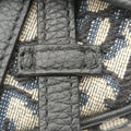 saddle Gray×Navy×Black Jacquard×Leather 29-BO-1222サドル グレー×ネイビー×ブラック ジャガード×レザー 29-BO-1222