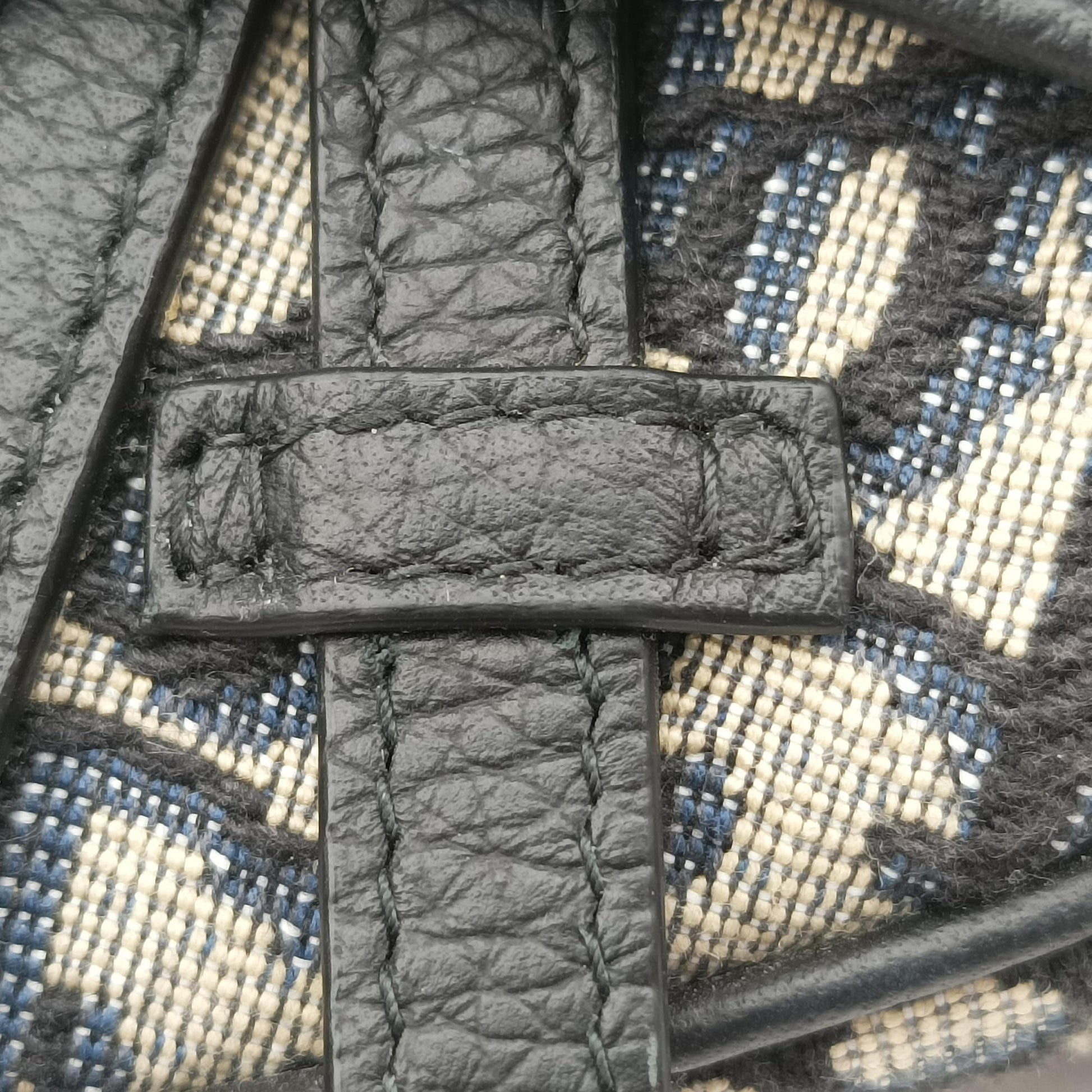 saddle Gray×Navy×Black Jacquard×Leather 29-BO-1222サドル グレー×ネイビー×ブラック ジャガード×レザー 29-BO-1222