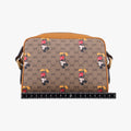 Mickey Mouse Disney collaboration Brown PVC coated canvas×Leather 602536 ミッキーマウス ディズニーコラボ ブラウン PVCコーティングキャンバス×レザー 602536 