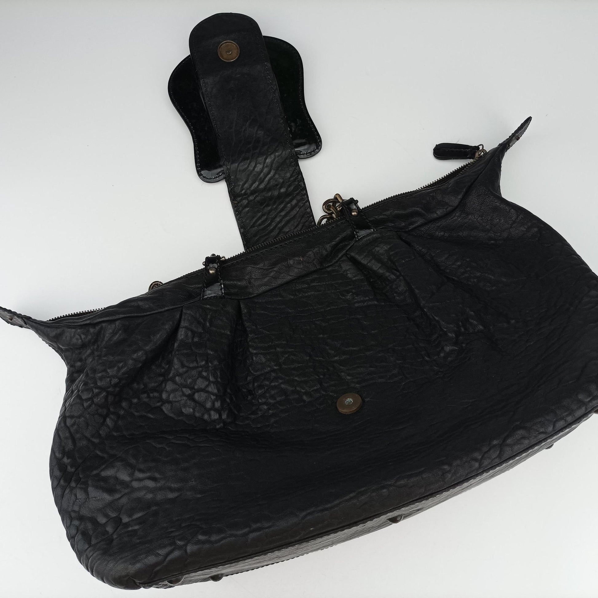 Borsa B Black Leather 8BL102 2415-8BL102-UP8-088ボルサ B ブラック レザー 8BL102 2415-8BL102-UP8-088