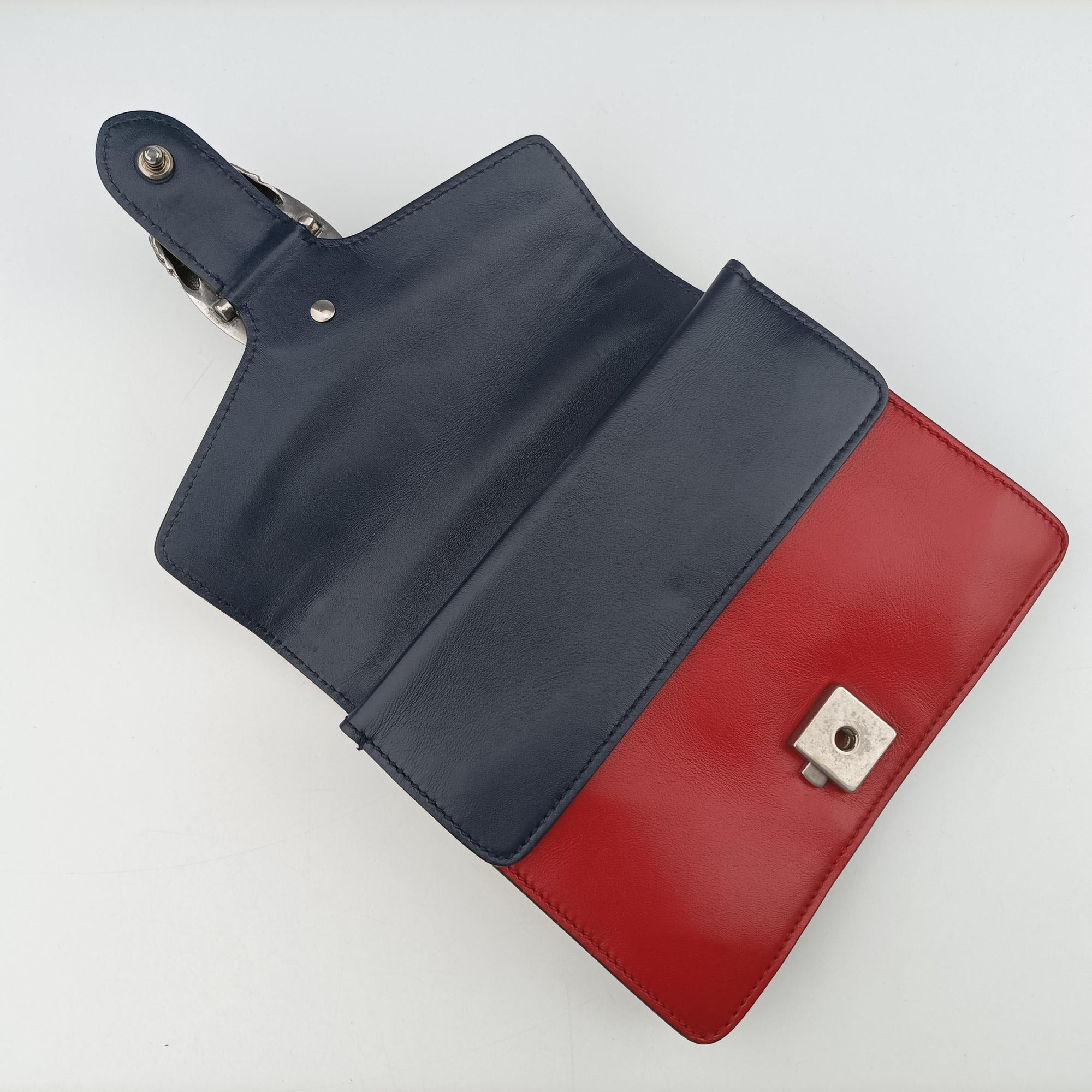Dionysus Ivory×Red×Navy Leather 421970 B022176680ディオニュソス アイボリー×レッド×ネイビー レザー 421970 B022176680