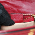Sylvie red×Multicolour Leather 524405 B031367298シルヴィ レッド×マルチカラー レザー 524405 B031367298