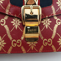 Sylvie red×Multicolour Leather 524405 B031367298シルヴィ レッド×マルチカラー レザー 524405 B031367298