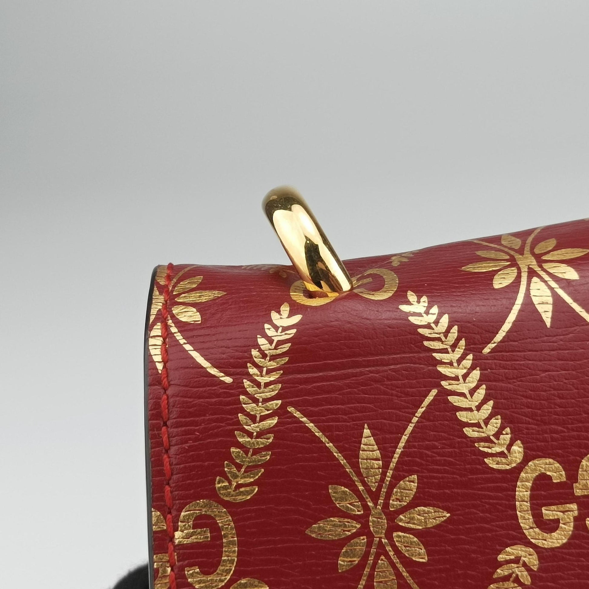 Sylvie red×Multicolour Leather 524405 B031367298シルヴィ レッド×マルチカラー レザー 524405 B031367298