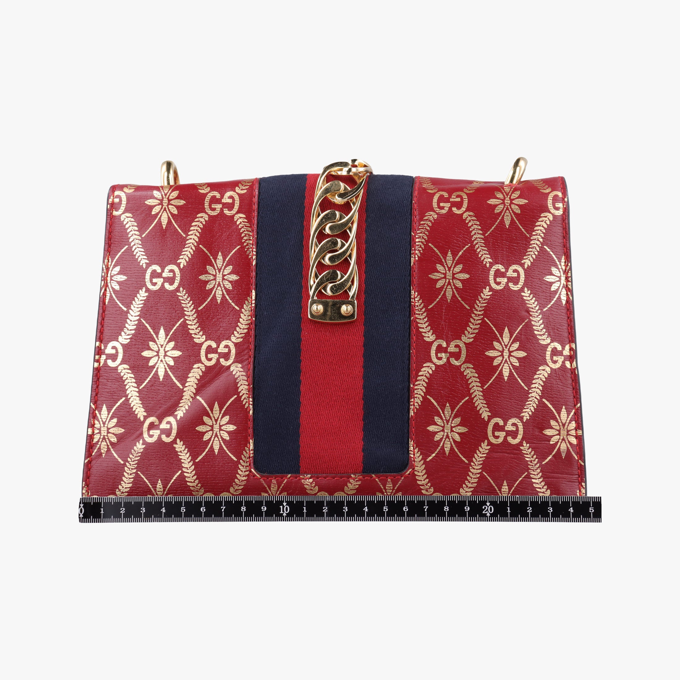 Sylvie red×Multicolour Leather 524405 B031367298シルヴィ レッド×マルチカラー レザー 524405 B031367298