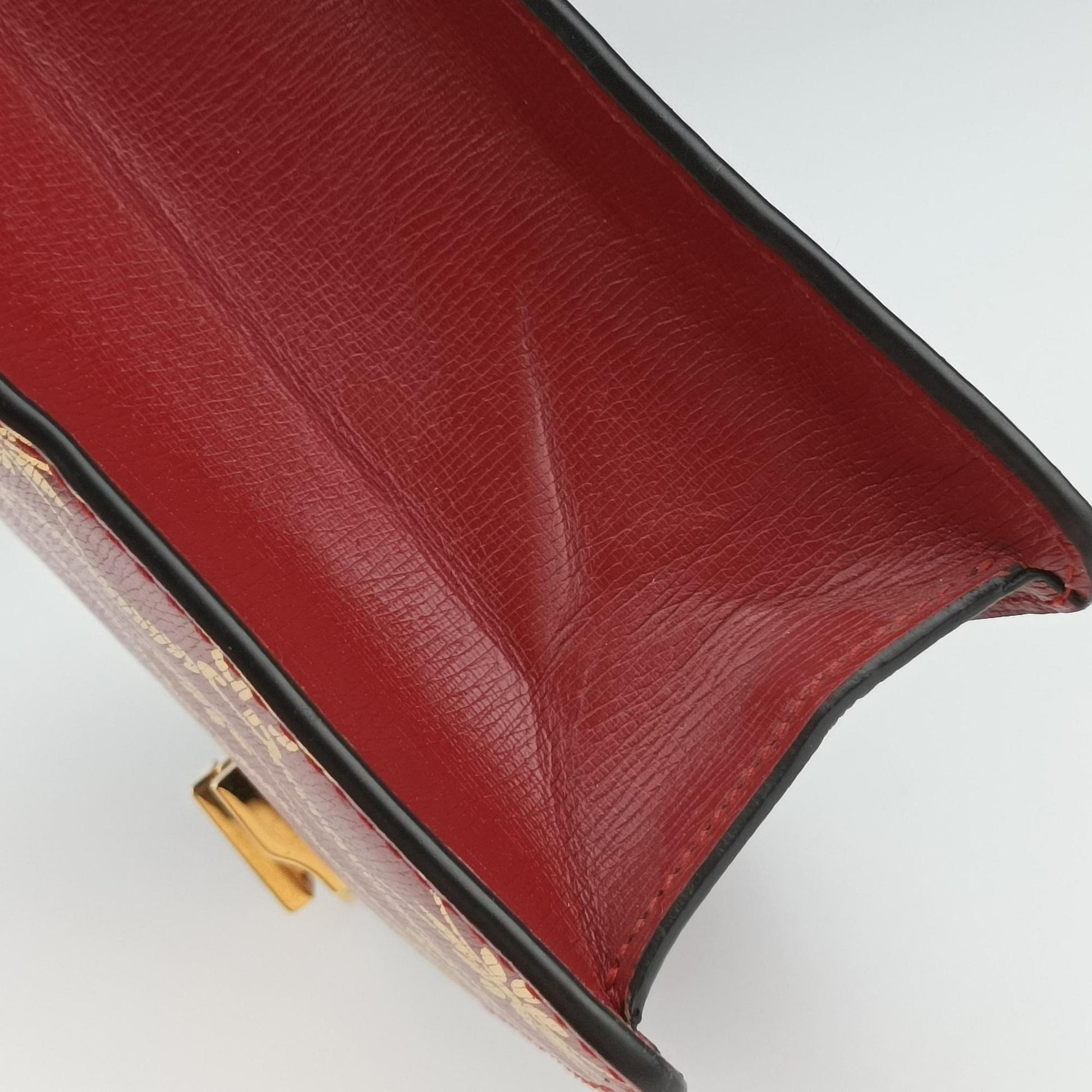 Sylvie red×Multicolour Leather 524405 B031367298シルヴィ レッド×マルチカラー レザー 524405 B031367298