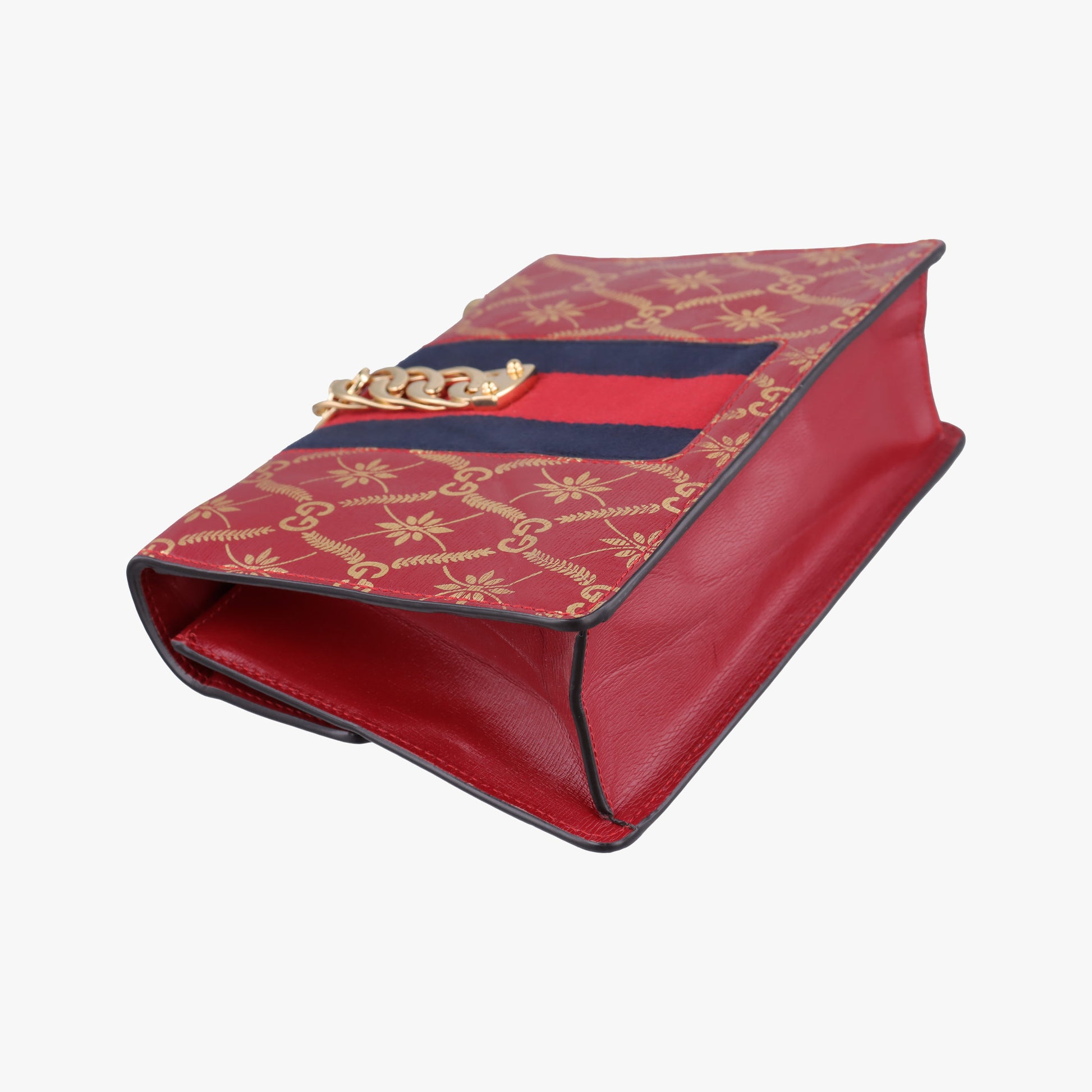 Sylvie red×Multicolour Leather 524405 B031367298シルヴィ レッド×マルチカラー レザー 524405 B031367298