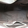 Charlotte Hobo Brown×White Leather×canvas 203504 G6226962シャーロット ブラウン×ホワイト レザー×キャンバス 203504 G6226962