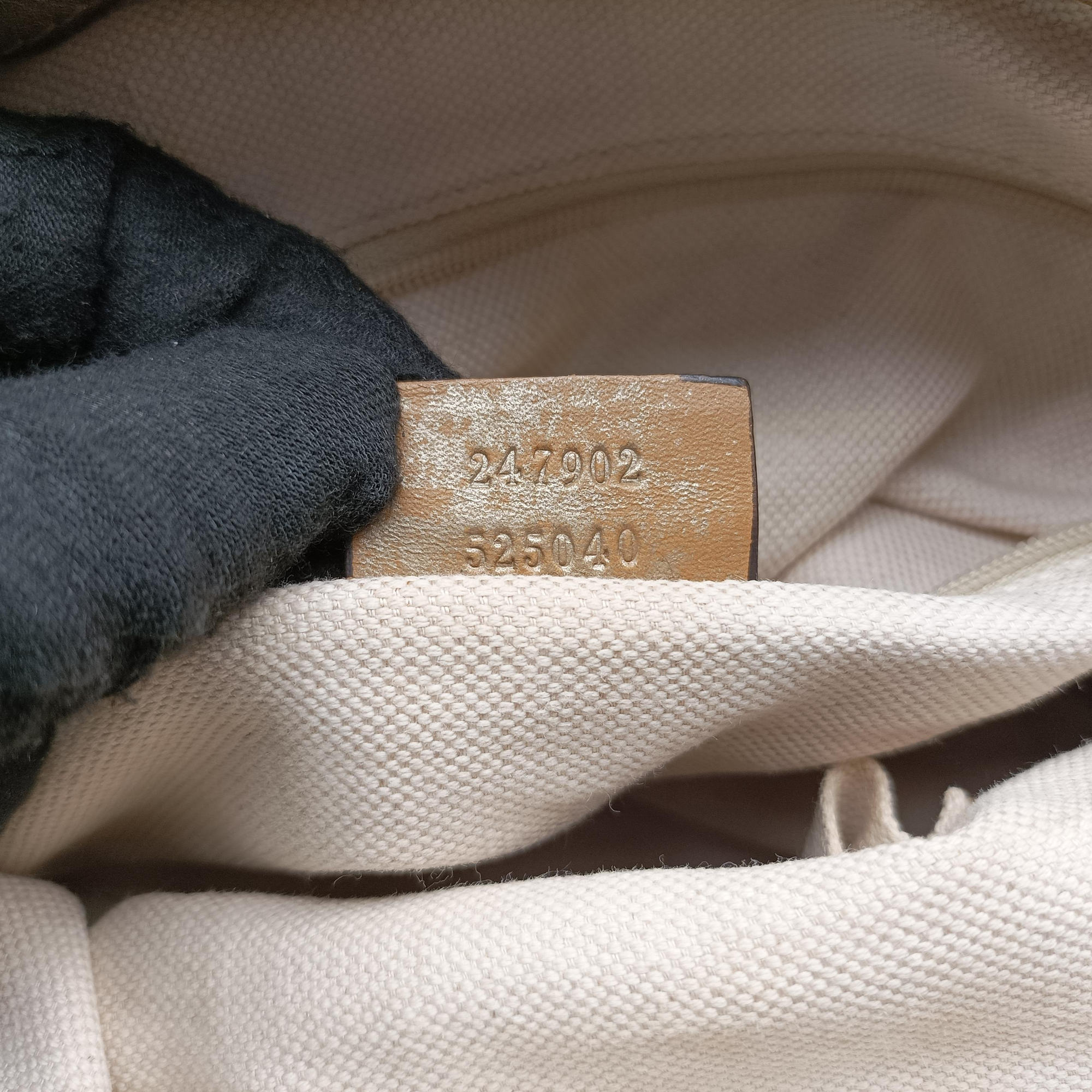 Sukey White×Brown Leather×canvas 247902 C010717737スーキー ホワイト×ブラウン レザー×キャンバス 247902 C010717737