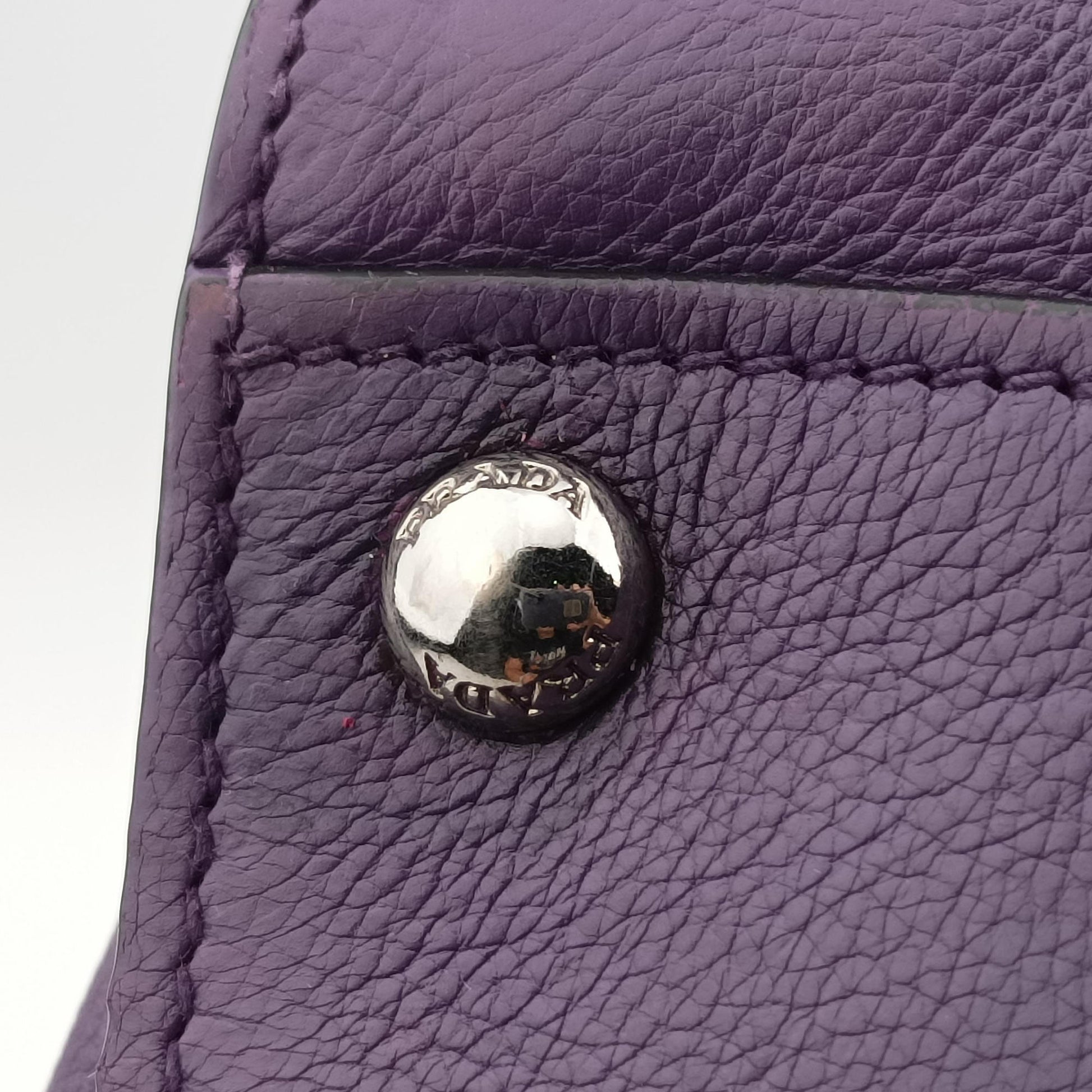 Twin Pocket Winged Tote Purple Leather BN2619 103ツイン ポケット ウィング トート パープル レザー BN2619 103