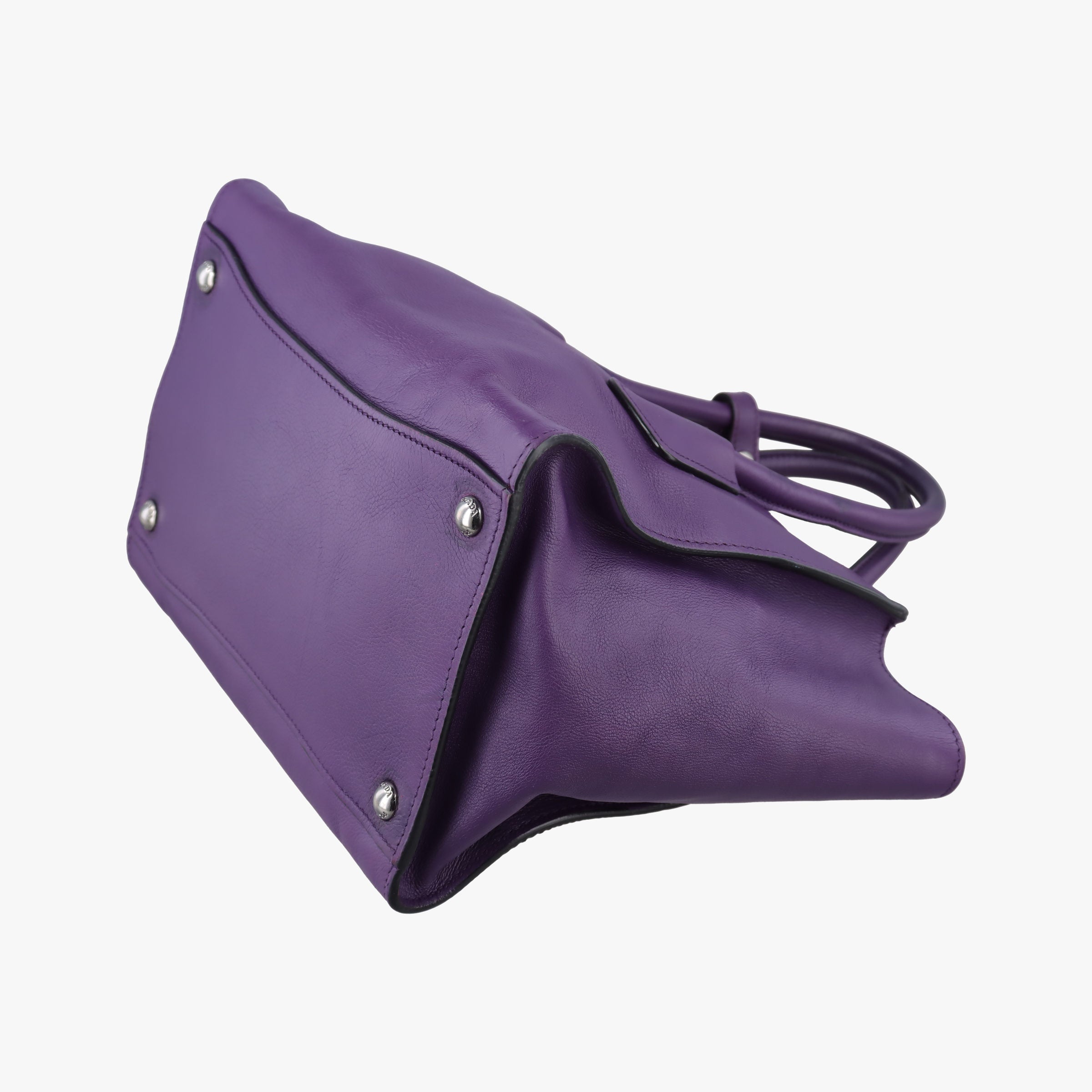 Twin Pocket Winged Tote Purple Leather BN2619 103ツイン ポケット ウィング トート パープル レザー BN2619 103